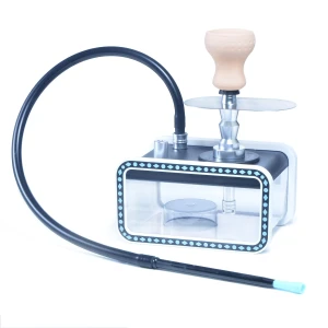 New acrylic water pipe set with single and dual tubes.