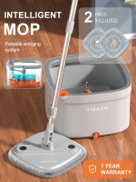 Spin Mop with Clean and Dirty Water Separation - TIVAXO M16
