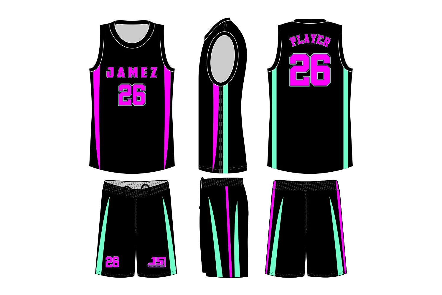 Buy Sublimated Basketball Uniforms from Jamez Sports, Pakistan