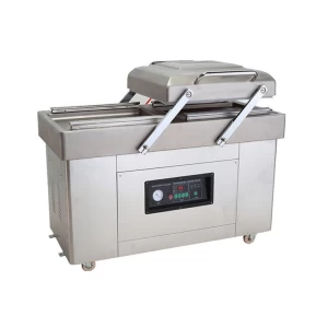 For Sea Food / Salted Meat / Dry Fish / Pork / Beef / Rice Double Chamber Vacuum Packing Machine