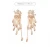 Import Fashion Jewelry Shining Back-hanging Pop Star Tassel Exquisite Earrings Earrings Women from China