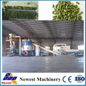 1-20t/h wheat bran/alfalfa/grain particles grass feed pellet machine/feed pellet mill