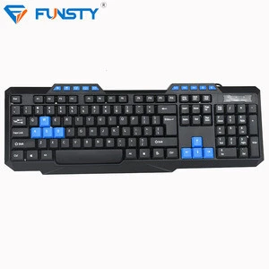 10 Hot keys standard office wired working and gaming keyboard