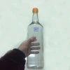 1000ml 1L round Brandy Whisky Gin Vodka Rum Tequlia glass bottle
