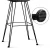 Import 104cm High Outdoor Bar Stool Rattan PE Wicker For Garden Patio Cafe In Black from China