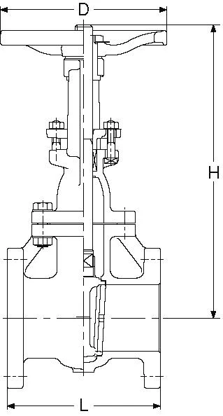 10K flange-type gate lever cast iron gate three way valve on sale