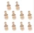Import 10pcs/Set DIY Wooden Snowman Dolls Toy Craft Party Supplies Cake Toppers for Christmas Party Decoration from China
