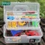 Import 12.5 inch clear household 3 layers hardware tool box with drawers plastic storage kit from China