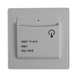 125Khz Magnetic Card Delay Time Switch Electrical Wall Switch for Hotel Room Key Holders
