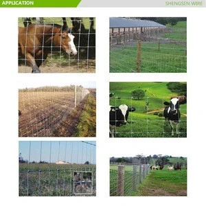 1.2m High Galvanized Field Fence , 165-330 Inch Stock Field Wire Fence