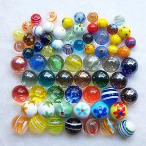 1.5-30mm  green/red/yellow China supply Import Children Toys Glass Marbles for kids