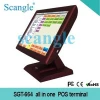 15 Inch All In One Touch Pos Terminal With 80mm thermal Printer barcode reader Windows10 POS system