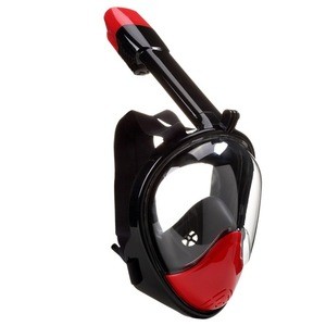 180 degree view PC dry mask full face scuba diving snorkel mask set
