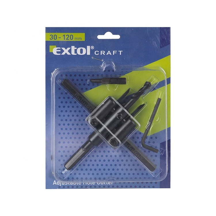 1804 EXTOL CRAFT professional good price high quality durable 30-120mm adjustable hole cutter