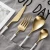 Import 18/10 stainless steel rustic cutlery set wedding gold cutlery set white handle stainless steel flatware from China
