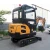 Import 1.8T mini crawler excavator HT18 with closed cabin from China