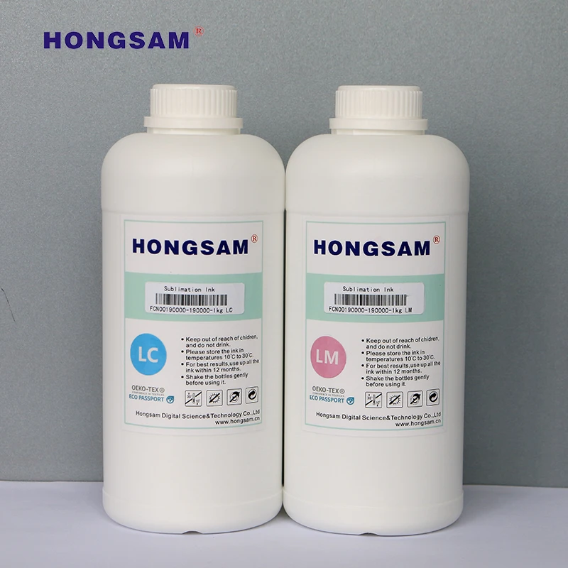 19 Years Factory Experience HONGSAM  High Temperature Disperse Ink with Simple Process and Lowest cost for Digital Textile Garment