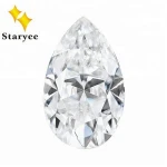 1CT Original Charles Colvard VVS D Colorless Pear Cut Moissanite Loose Gemstone