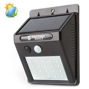 20 LED solar Waterproof solar energy outdoor lights with 120 Wide Angle Motion Sensor
