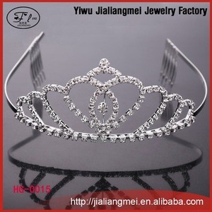 2015 New arrived Fashionable Fashion Bridal Crown Wholesale Pageant Crowns and Tiaras Wedding Hair Accessories Wedding Tiara