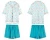 Import 2017 Custom wholesale women cotton nightwear sleepwear ladies print plus size pajama set top and shorts from China