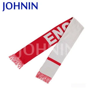 2018 Football Game Promotional Knitted Polyester England fans scarf