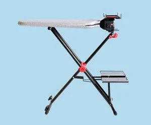 2018 new design foldable Ironing Board, steam ironing table with 360 degree rotating, height adjustment