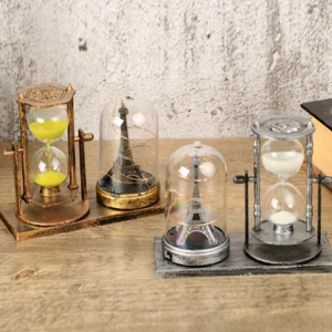 2018 new product home decoration hourglass with lamp