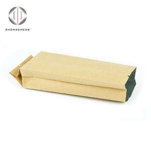 2018 new products custom printed high oil/heat resistant foil line paper bag for oil food