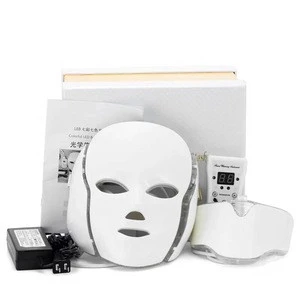 2018 super LED mask for skin rejuvenation and acne removal/7 lights laser beauty equipment.