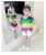 Import 2019 Girls summer Short Sleeve Set kids printed T shirt and shorts 2 pieces sets childrens clothing sets top and shorts outfits from China