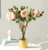 2019 gold tall glass cylinder vase for home decor flower vase for wedding centerpiece