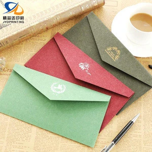 2019 New Design Red Envelop Printing Hot Selling Gift Card Paper Wedding Envelop Custom Black Envelope