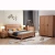 Import 2020 hot sale  Modern design Suite wooden bedroom home furniture MDF melamine bed from China
