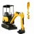 Import 2020 New 1000kgs Small Digger Mini Bagger  Towable  Backhoe  Mini excavator with Cheap Price from China