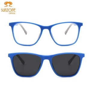 2020 New Arrival Popular Eyewear Wholesale Custom Sunglasses Square TR90 Clip-on Sun Glasses