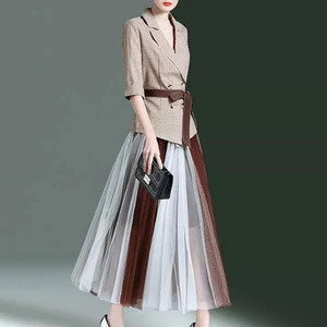 2020 new fashion Two piece suit career dresses ladies office dresses women work dress