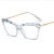 Import 2020 Newest Fashion China Wholesale Vintage Big Frame Transparent Women Eyewear Glasses Optical Eyeglasses Frames from China