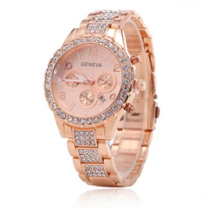 2020  wholesale fashion quartz luxury iced out wristwatches Gold Diamond Watch for hip hop men