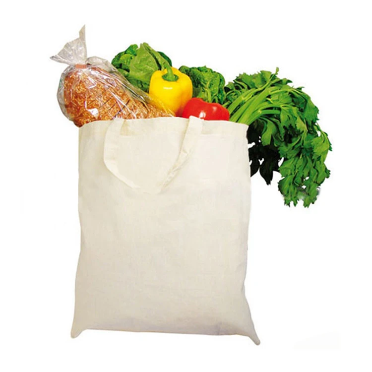 2021 basic eco friendly promotional grocery cotton shopping bag