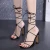 Import 2021 Fashion New Roman style Strappy High-heel Women sandals casual Thick Heel high heels Ladies Shoes from China
