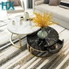 2021 newest design round  and luxury  coffee table