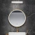 Import 2021 stainless steel bathroom floor-standing bathroom cabinet with luminous anti-fog round mirror with washbasin from China