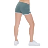 2021 Summer Sporty Black Knit Dolphin Short women Custom Sweat Shorts Cotton Elasticized Waistband Bottom