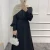 Import 2024 Spring New Banquet Womens Dress Chiffon Long Sleeves Buttoned Elegant Long Skirt Muslim Abaya for Muslims from China