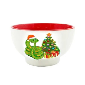 2025 new year ceramic snack five star dish for christmas snack dessert plate with new design