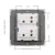 Import 220V 86mm 3gang 1way click button switch with led indicator electric wall sockets and switches China source factory from China