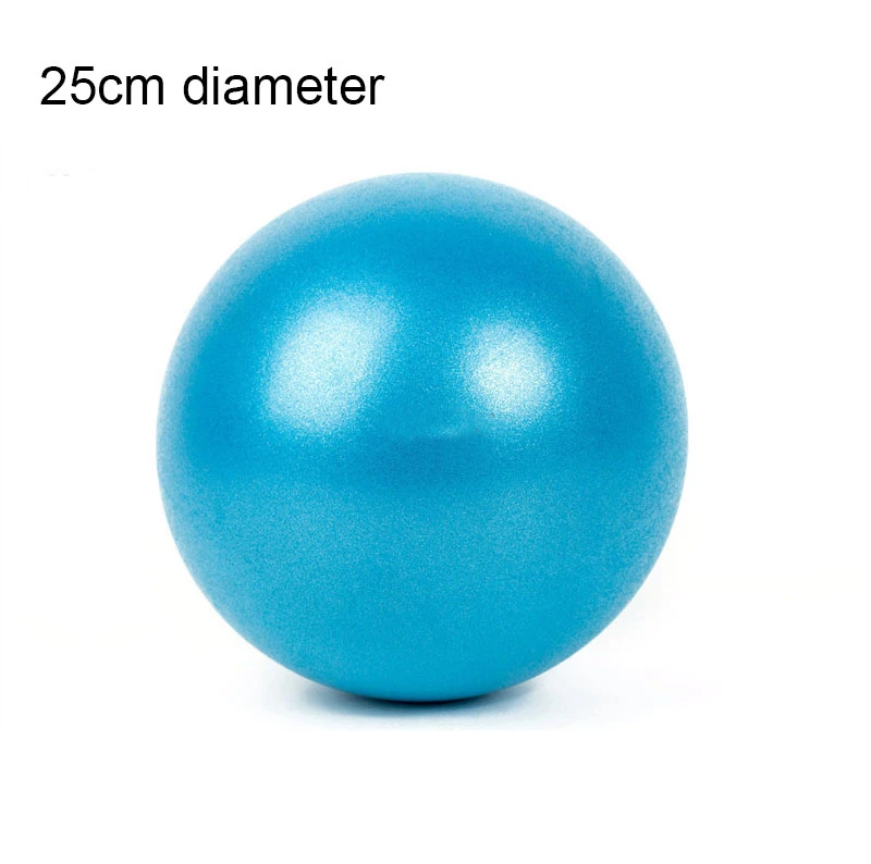 25cm Mini yoga Ball for Pilates,Stability Exercise Training Gym with Inflatable Straw