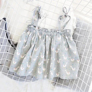 2753/new design hot sale excellent summer cotton camisole top for baby girl