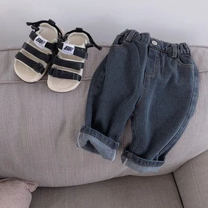 2971 Fashionable exquisite kids loose straight pants boys jeans